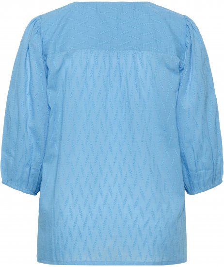 Kaffe Curve Gabby Blouse Azure Blue - Bluzki - 