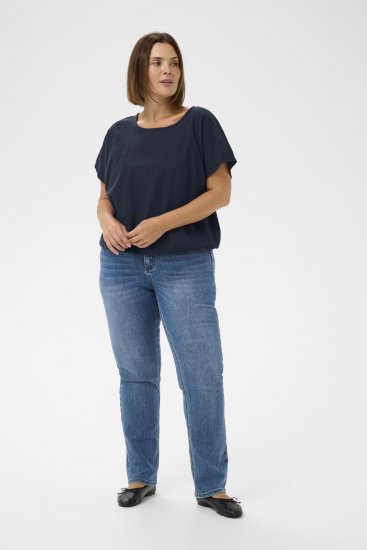 Kaffe Curve Nana Bluzka z krótkim rękawem - Bluzki & koszule - 