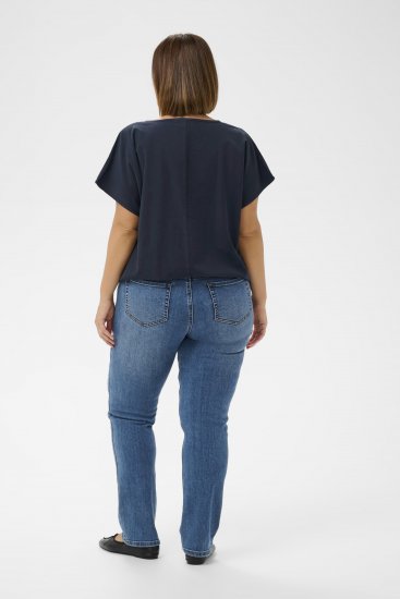 Kaffe Curve Nana Bluzka z krótkim rękawem - Bluzki & koszule - 