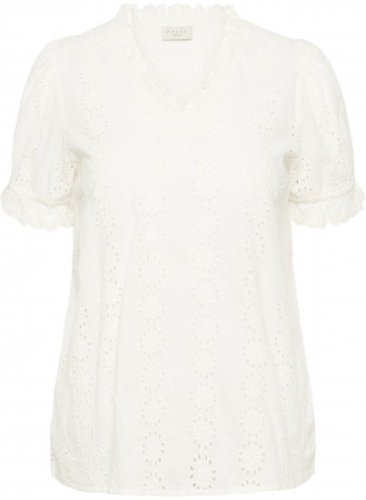 Kaffe Curve Dina Blouse White - Bluzki - 