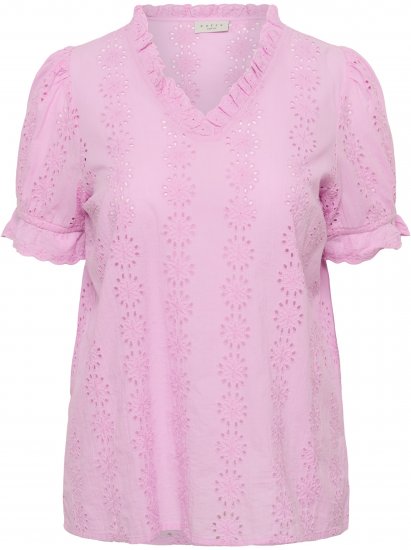 Kaffe Curve Dina Blouse Pink Frosting - Bluzki - 