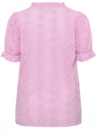 Kaffe Curve Dina Blouse Pink Frosting - Bluzki - 