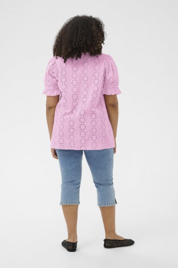 Kaffe Curve Dina Blouse Pink Frosting - Bluzki - 