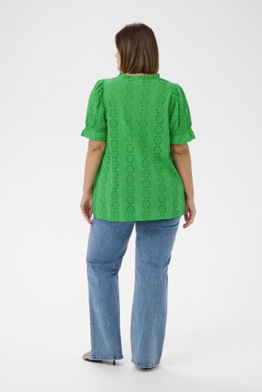 Kaffe Curve Dina Blouse Bright Green - Bluzki - 