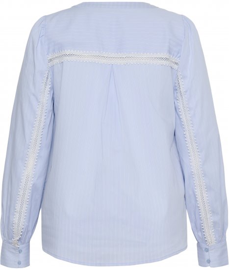 Kaffe Curve Juda Blouse Nantucket Breeze Stripe Blue - ODZIEŻ DAMSKA 40-66 - 