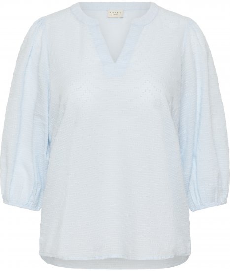 Kaffe Curve Penelopia Blouse Nantucket Breeze Blue - Bluzki - 