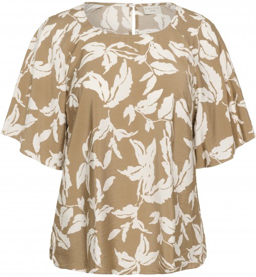 Kaffe Curve Marla Blouse Oak Chalk Leaf - Bluzki - 
