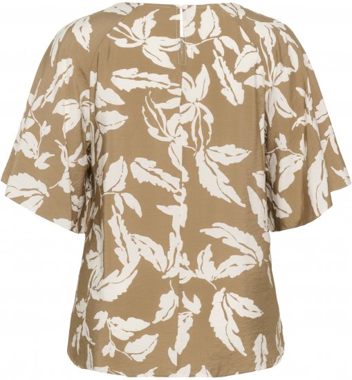 Kaffe Curve Marla Blouse Oak Chalk Leaf - Bluzki - 