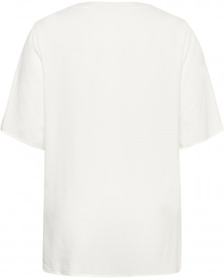 Kaffe Curve Mina Lace Blouse Chalk White - Bluzki & koszule - 