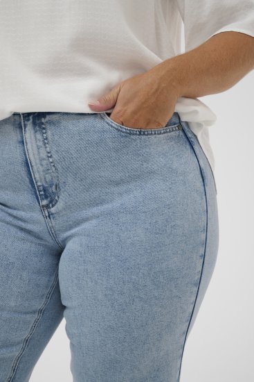 Kaffe Curve Mina Lace Blouse Chalk White - Bluzki & koszule - 