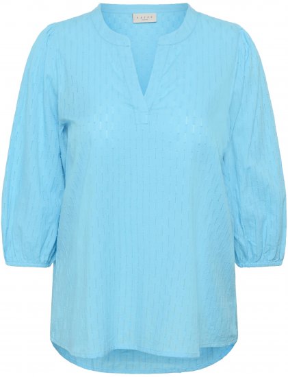 Kaffe Curve Thea Blouse Aquarius Blue - Bluzki & koszule - 