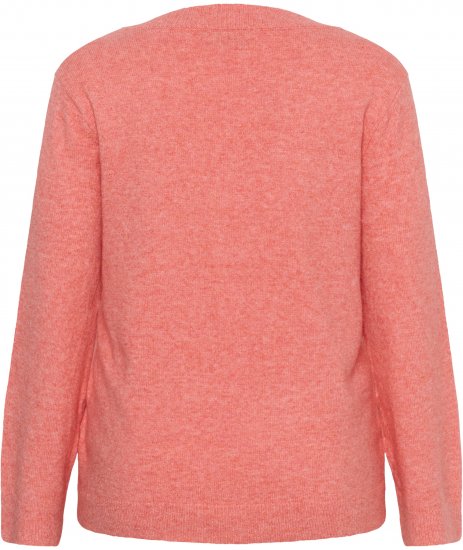 Kaffe Curve Jilanda V-Neck Pullover Red - Swetry & dzianina - 