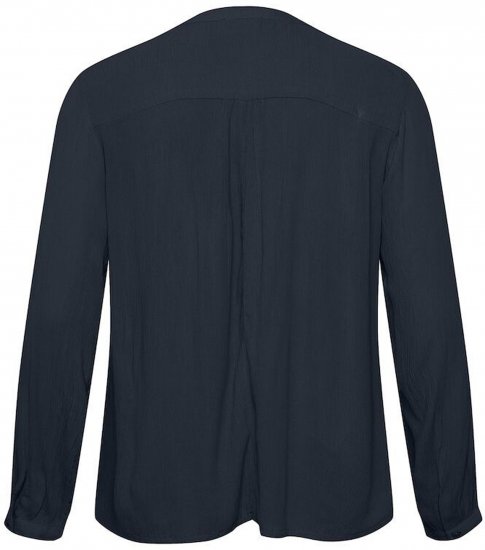 Kaffe Curve Ami Długi rękaw Bluzka Północny granat - T-shirty - 