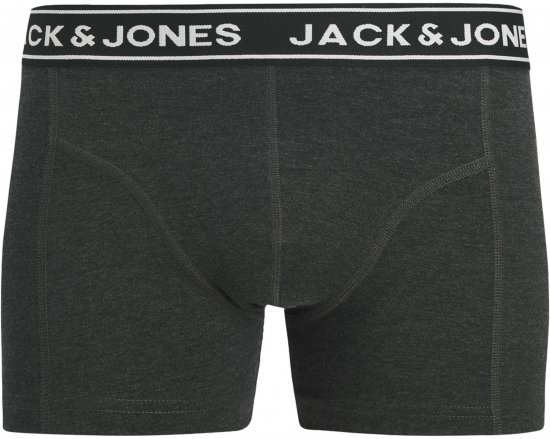 Jack & Jones Hector Solid Trunks 3-Pack Navy/Red/Grey - Bokserki - Bokserki 2XL-12XL