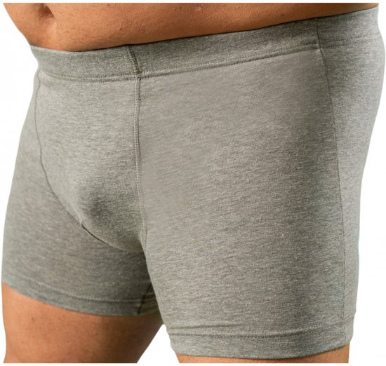 20 Nodi 978 Stretch Cotton Boxer with Internal Elastic Band Grey - Bokserki - Bokserki 2XL-12XL