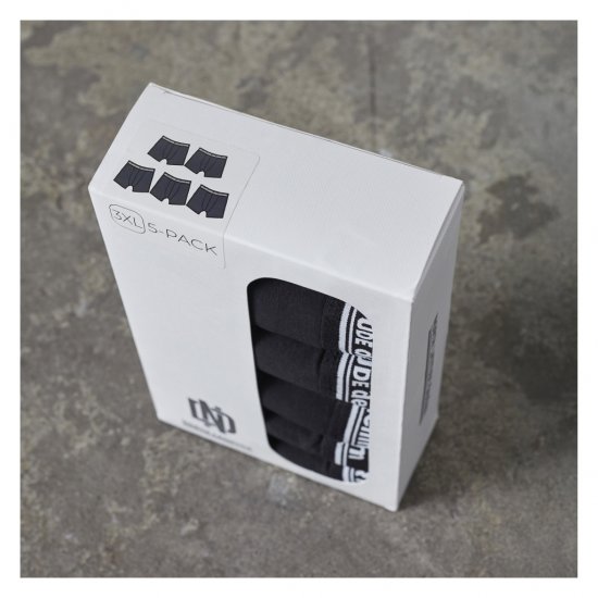 North Latitude 5-Pack Boxershorts Black - Bokserki - Bokserki 2XL-12XL