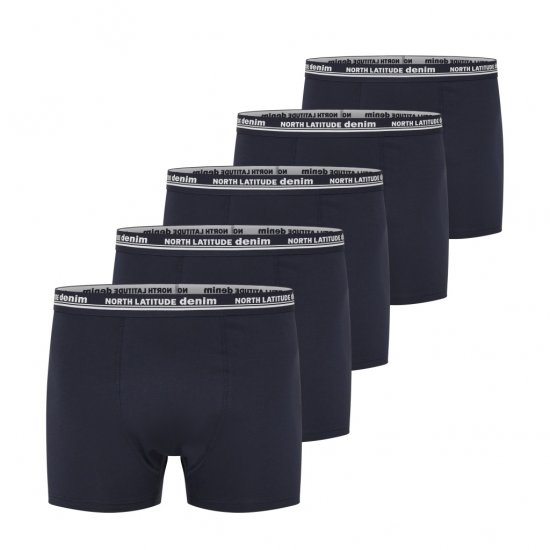 North Latitude 5-Pack Boxershorts Navy - Bokserki - Bokserki 2XL-12XL
