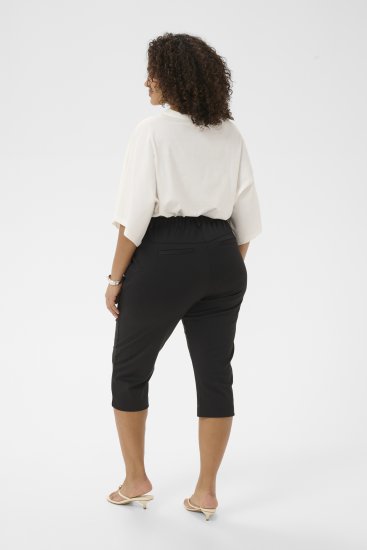 Kaffe Curve Jenna Capri Pants Black - Spodnie - 