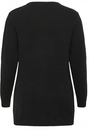 Kaffe Curve Alianna Knit Cardigan Black Deep - Kardigany - 