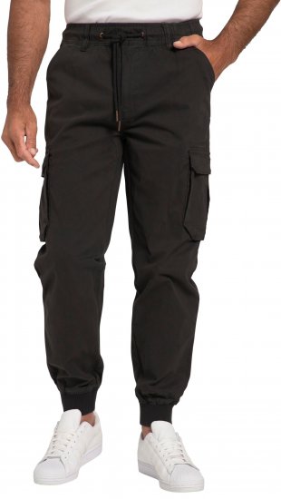 JP1880 Cargo Trousers with Many Pockets Stretchy Black - Dżinsy & spodnie - Dżinsy i Spodnie - W40-W70