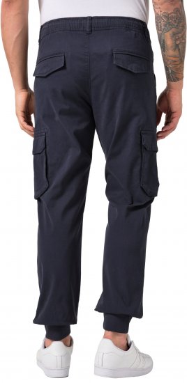 JP1880 Stretchy FLEXNAMIC Cargo Pants Navy - Bojówki - Spodnie Bojówki Męskie Duże Rozmiary