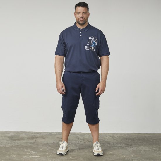 North Latitude 61150 Cargo Comfort Fit Capri Granatowy - Szorty - Szorty W40-W60