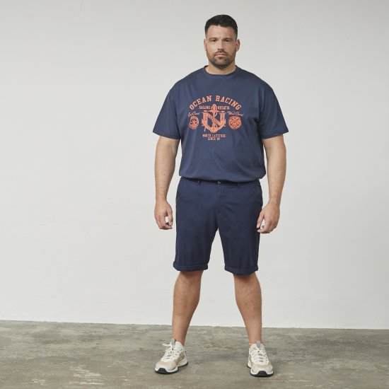 North Latitude 61147 Chino Szorty Granatowy - Szorty - Szorty W40-W60