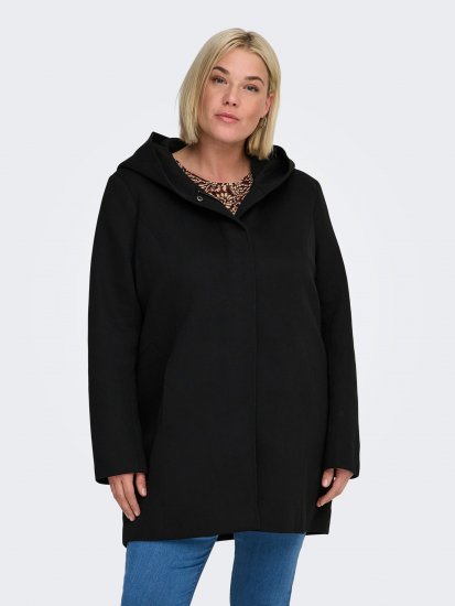 Only Carmakoma Sedona Light Coat Black - Płaszcze zimowe - 