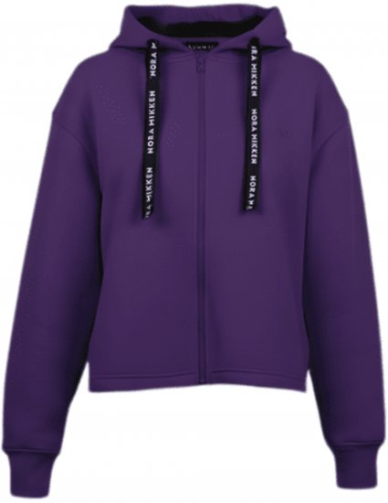 Nora Mikken GERTRUD Cropped Hoodie Purple - ODZIEŻ DAMSKA XS-XXL - 