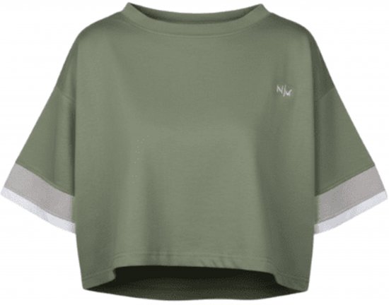 Nora Mikken AGNES Crop Top Green - Koszulki - 