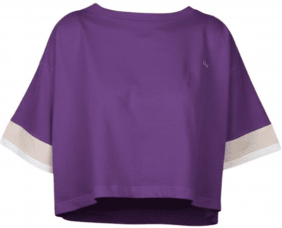 Nora Mikken AGNES Crop Top Purple - Koszulki - 