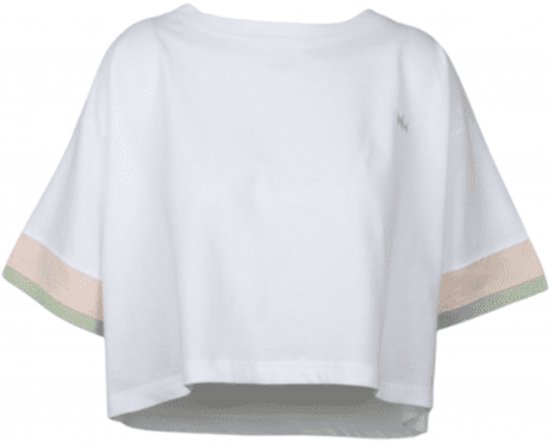 Nora Mikken AGNES Crop Top White - Koszulki - 