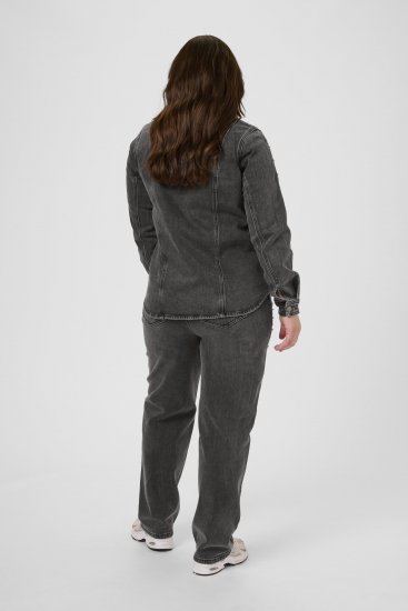 Kaffe Curve Petri Denim Jacket Grey Vintage Wash - Kurtki - 