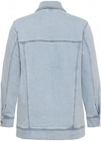 Kaffe Curve Ninna Casual Jacket Light Blue Washed - Kurtki - 