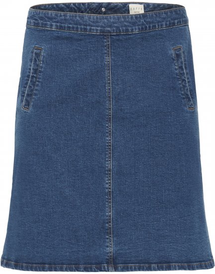 Kaffe Curve Leni Denim Skirt Blue - Spódnice - 