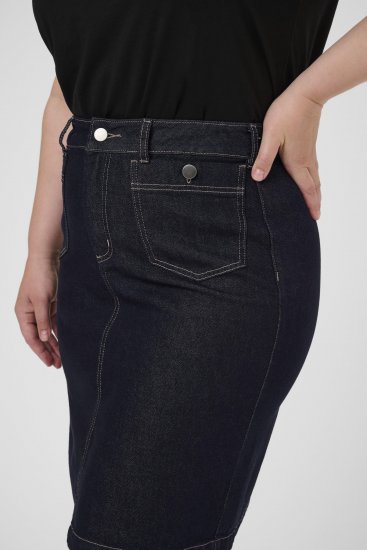 Kaffe Curve Roria Denim Skirt Dark Blue - Spódnice - 