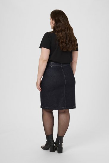 Kaffe Curve Roria Denim Skirt Dark Blue - Spódnice - 