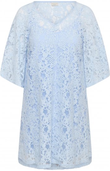 Kaffe Curve Lucy Dress Nantucket Breeze Blue - Sukienki midi - 