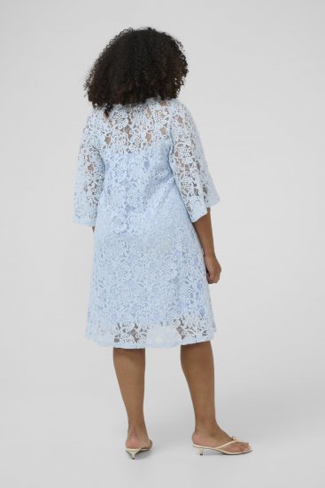 Kaffe Curve Lucy Dress Nantucket Breeze Blue - Sukienki midi - 