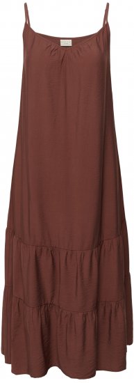 Kaffe Curve Emilia Dress Henna Brown - Sukienki maxi - 