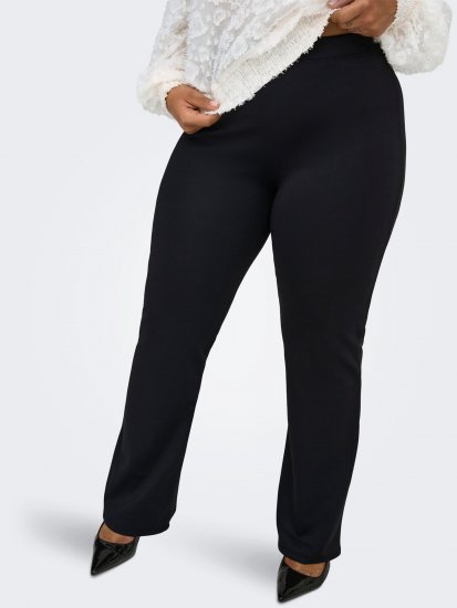 Only Carmakoma Pever Flared Pants Black - Spodnie - 