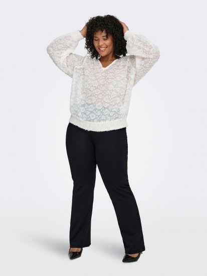 Only Carmakoma Pever Flared Pants Black - Spodnie - 