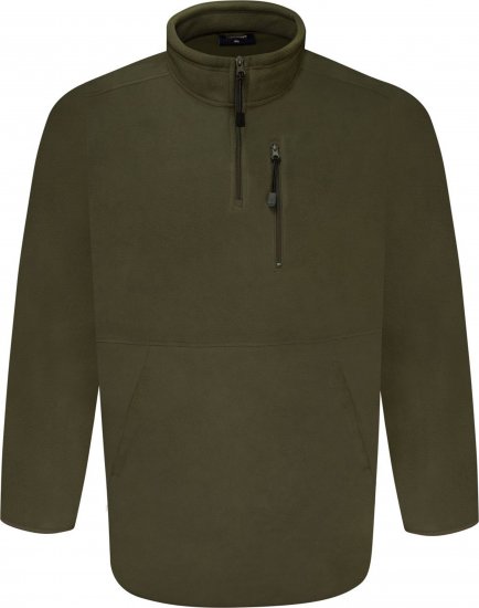 Espionage FL034 Microfleece Half Zip Jacket Light Olive - Kurtki Męskie Duże Rozmiary - Kurtki Duże rozmiary 2XL-8XL