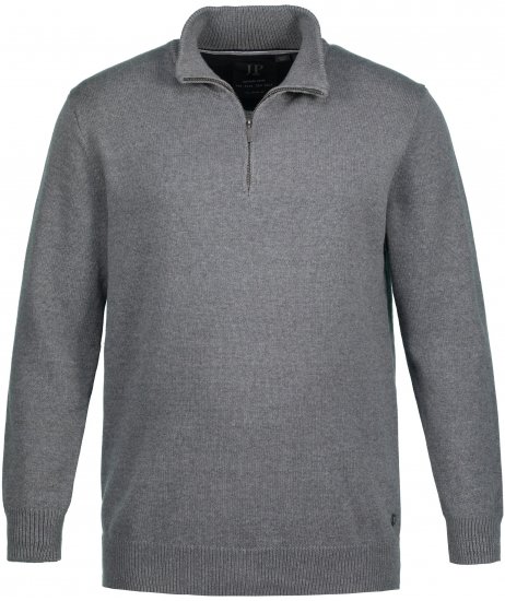 JP1880 Sweater Quarter Zipper Grey - Bluzy & bluzy z kapturem - Bluzy & Bluzy z kapturem 2XL-12XL