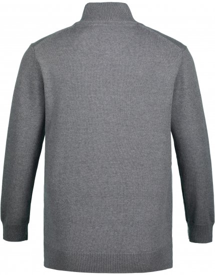 JP1880 Sweater Quarter Zipper Grey - Bluzy & bluzy z kapturem - Bluzy & Bluzy z kapturem 2XL-12XL