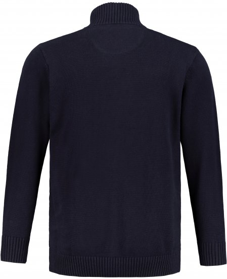JP1880 Cardigan Knitted with Zipper Navy - Bluzy & bluzy z kapturem - Bluzy & Bluzy z kapturem 2XL-12XL
