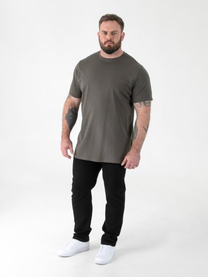 D555 Flyers Crew Neck T-shirt Khaki - Koszulki - T-shirty meskie Duże Rozmiary - 2XL-14XL