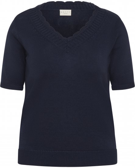 Kaffe Curve Leani Knitted Pullover Midnight Marine - Swetry dzianinowe - 
