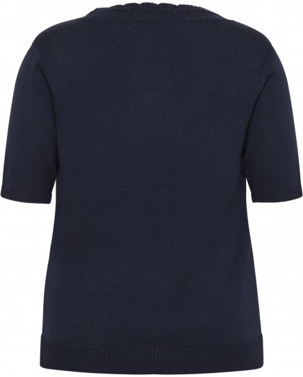 Kaffe Curve Leani Knitted Pullover Midnight Marine - Swetry dzianinowe - 