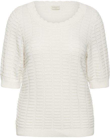 Kaffe Curve Lotia Pullover Chalk - Swetry dzianinowe - 
